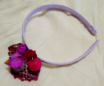 Diadema primavera rosa