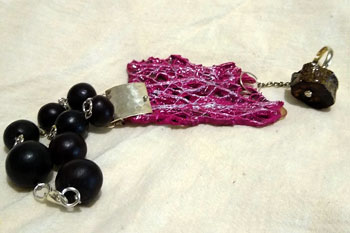 Pulsera enlace maguey rosa